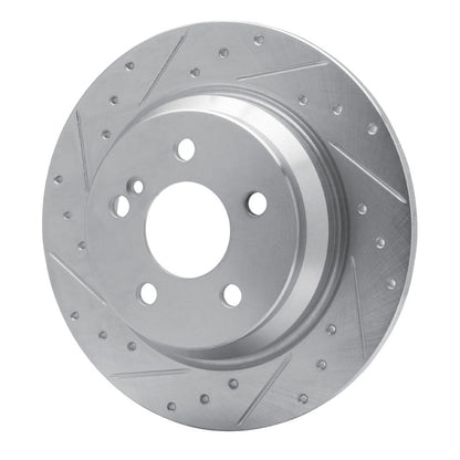 R1 Concepts R1 07-13 Mercedes-Benz S400 (USA) Rear Left Drilled & Slotted Silver Brake Rotor
