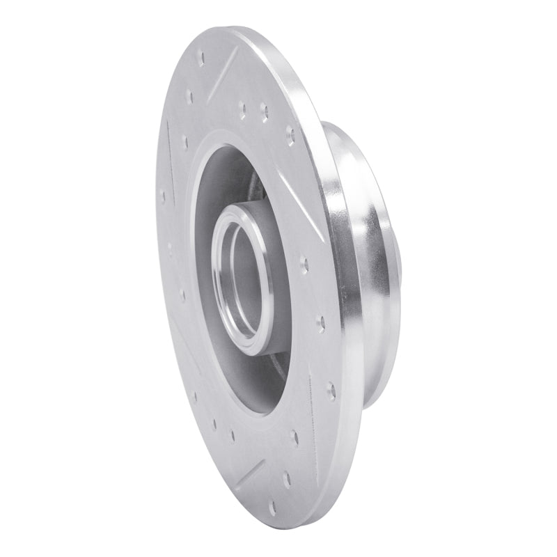 R1 Concepts R1 85-02 Volkswagen CORRADO Rear Right Drilled & Slotted Silver Brake Rotor