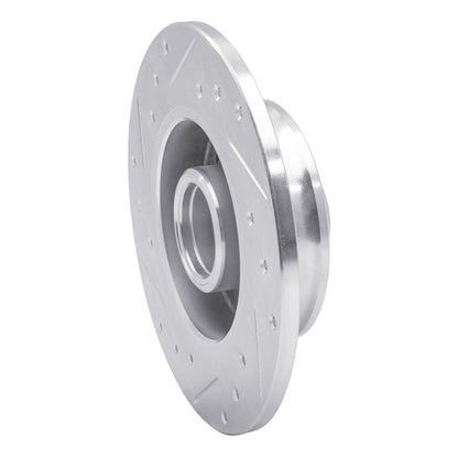 R1 Concepts R1 85-02 Volkswagen CORRADO Rear Right Drilled & Slotted Silver Brake Rotor