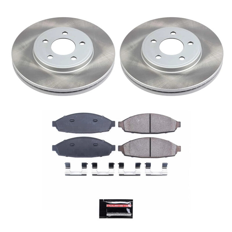 PowerStop Power Stop 03-04 Mercury Marauder Front Semi-Coated Rotor Kit