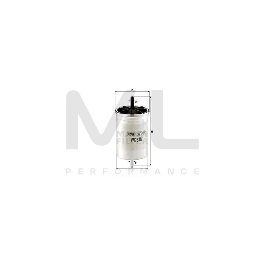 MANN-FILTER WK 618/1 Fuel filter In-Line Filter