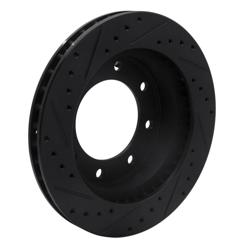 R1 Concepts R1 73-93 Dodge B350 Front Right Drilled & Slotted Black Brake Rotor