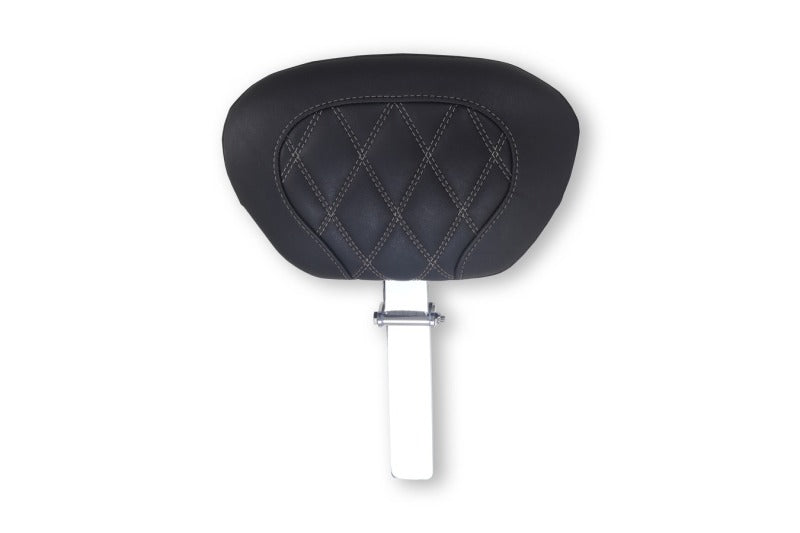 Mustang Motorcycle Mustang 08-25 Harley FL Touring Rd King Sp, Rd Glide Ltd, Dble Diamond Driver Backrest - Black/GM
