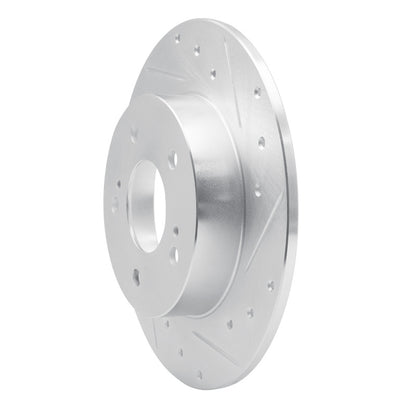 R1 Concepts R1 94-04 Infiniti I30 Rear Right Drilled & Slotted Silver Brake Rotor