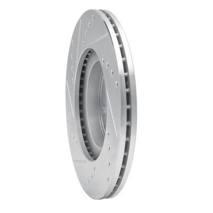 R1 Concepts R1 01-05 Mazda Miata Front Right Drilled & Slotted Silver Brake Rotor
