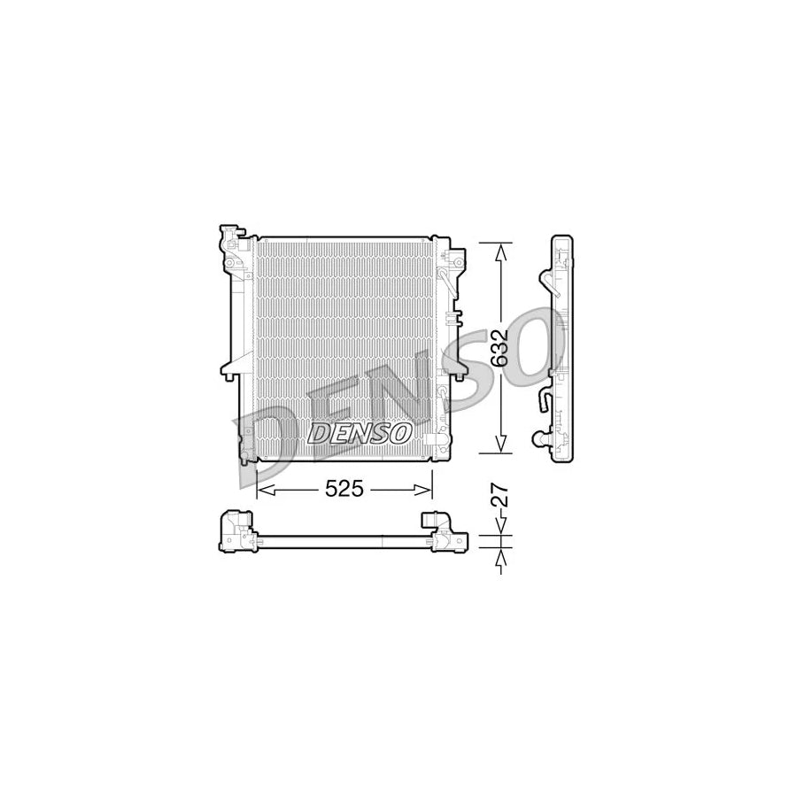 DENSO DRM45035 Engine Radiator for Mitsubishi L200 / Triton IV Pickup (Ka, Kb)