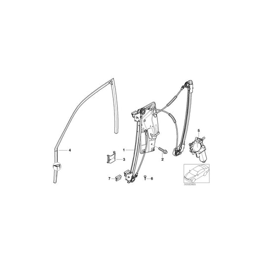 Genuine BMW 51338266768 E39 Csk.Fillister Head Srew (Inc. 530i)
