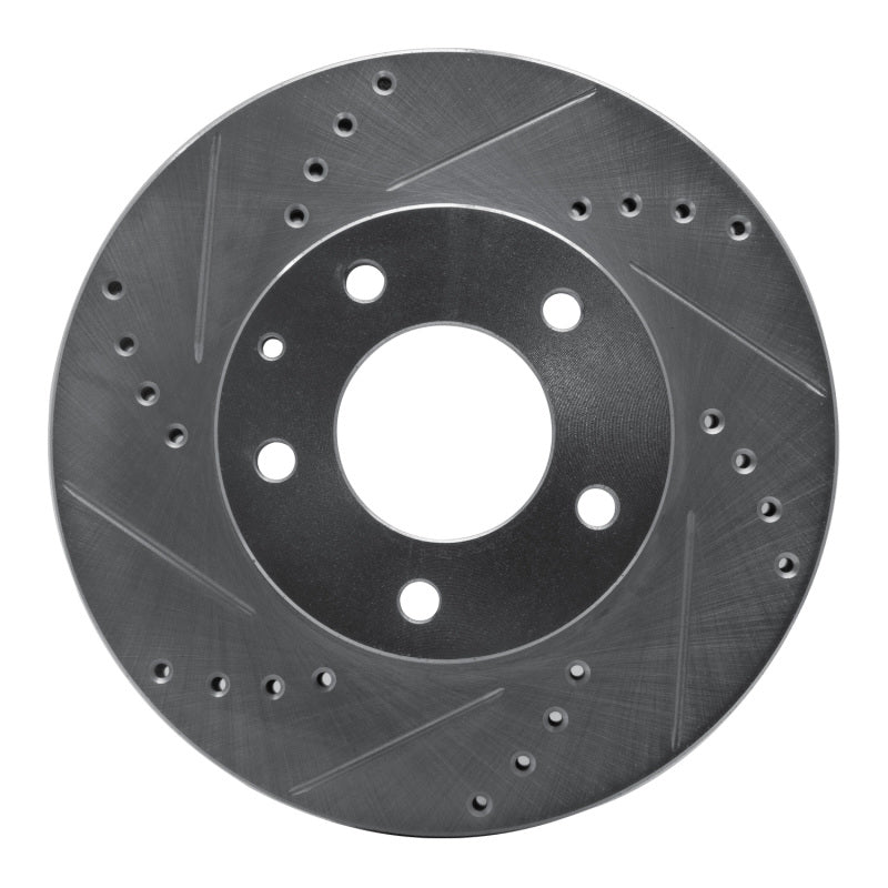 R1 Concepts R1 92-95 Mazda MPV Front Left Drilled & Slotted Silver Brake Rotor
