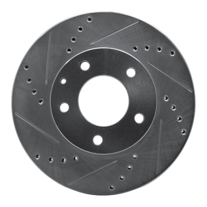 R1 Concepts R1 92-95 Mazda MPV Front Left Drilled & Slotted Silver Brake Rotor