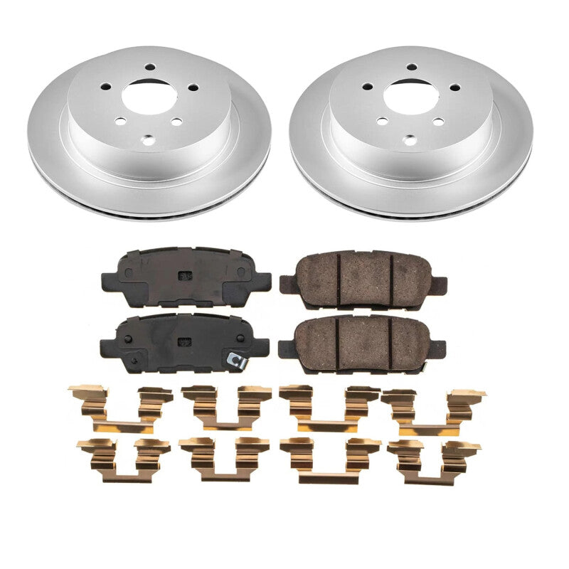 PowerStop Power Stop 2009 Infiniti FX35 Rear Z17 Coated Brake Kit