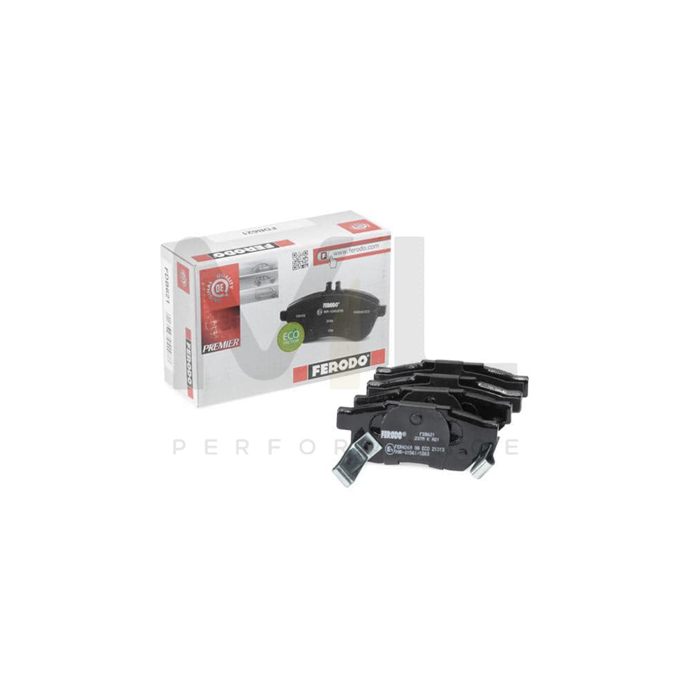 Ferodo Premier Eco Friction FDB621 Brake Pad Set With Acoustic Wear Warning, Without Accessories