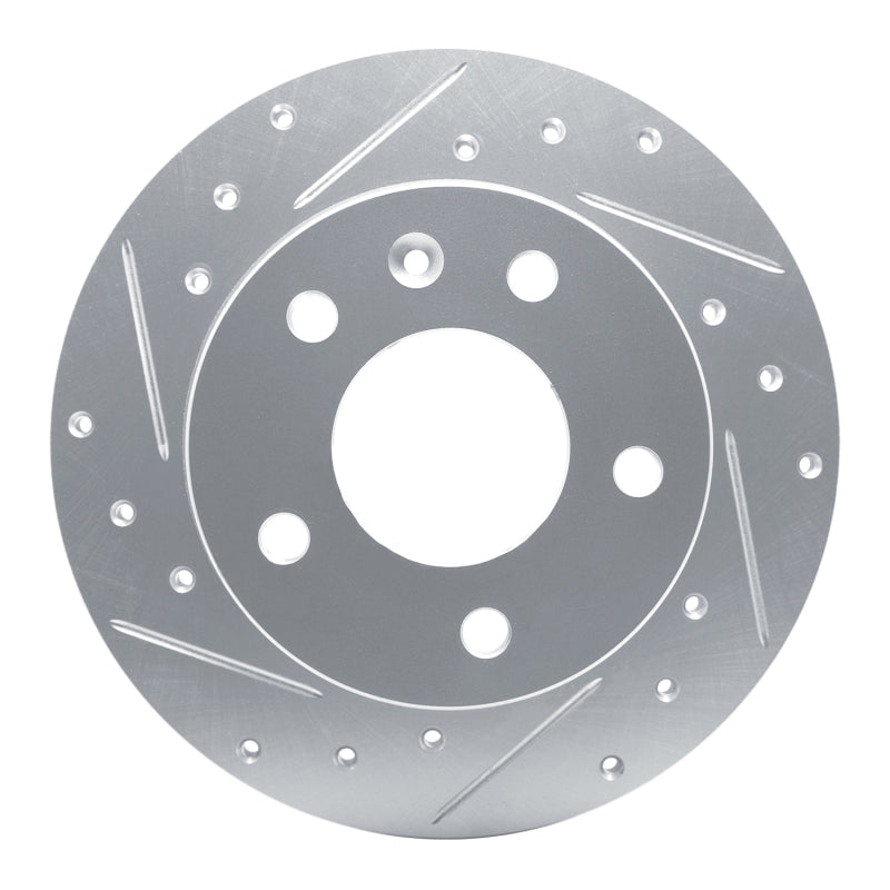 R1 Concepts R1 20-25 Buick Encore GX Rear Left Drilled & Slotted Silver Brake Rotor