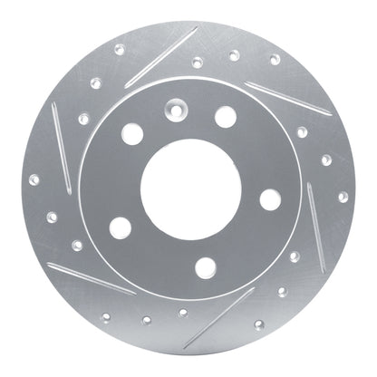 R1 Concepts R1 20-25 Buick Encore GX Rear Left Drilled & Slotted Silver Brake Rotor