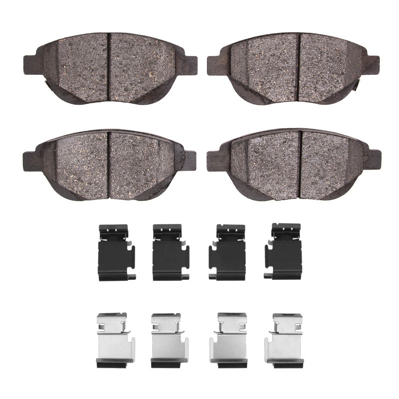 DFC 12-19 Fiat 500 (USA/Canada) Front Euro 5000 Ceramic Brake Pads and Hardware Kit