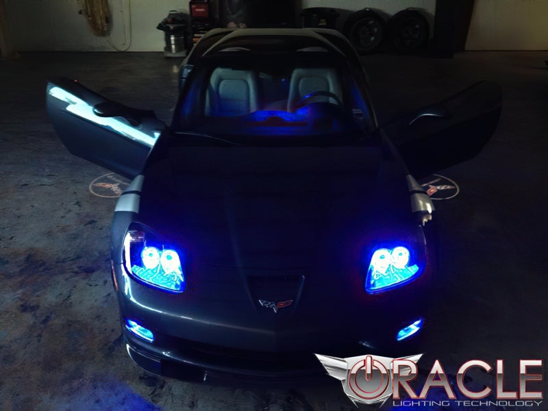 ORACLE Lighting Oracle 05-13 Chevrolet Corvette C6 LED Fog Light Halo Kit - Green