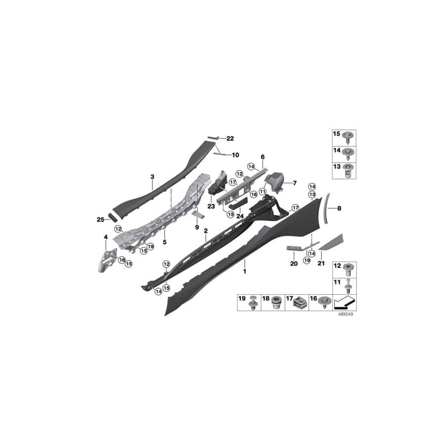 Genuine BMW 51437478473 Foam Pad, Left (Inc. i8)