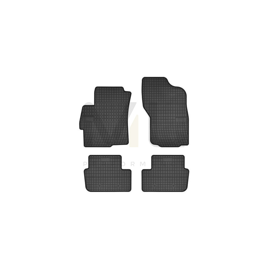 FROGUM Tailored 0481 Floor mat set for MITSUBISHI LANCER Elastomer, Front and Rear, Quantity: 4, Black, (LHD)