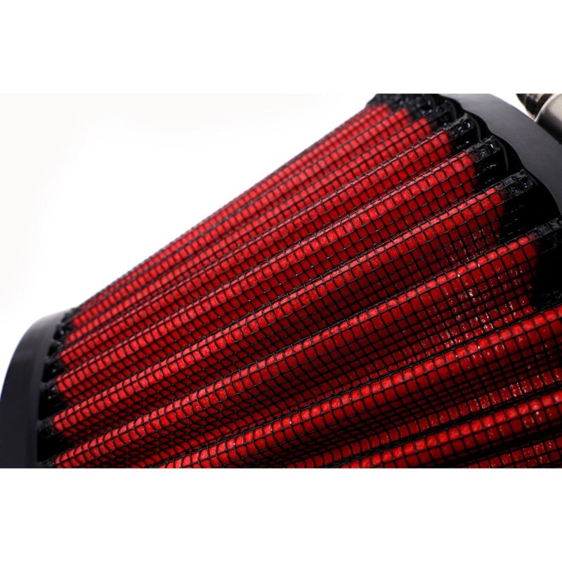 BLOX Racing Shorty Performance 5in Air Filter w/3.5in Velocity Stack and Coupler Kit - Black
