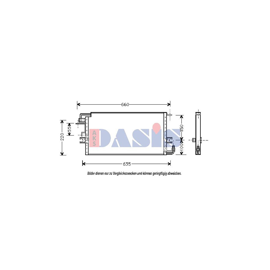 AKS Dasis 212680N Air Conditioning Condenser