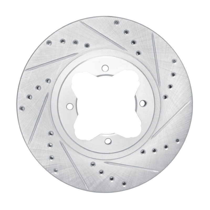 R1 Concepts R1 91-97 Acura CL Front Right Drilled & Slotted Silver Brake Rotor