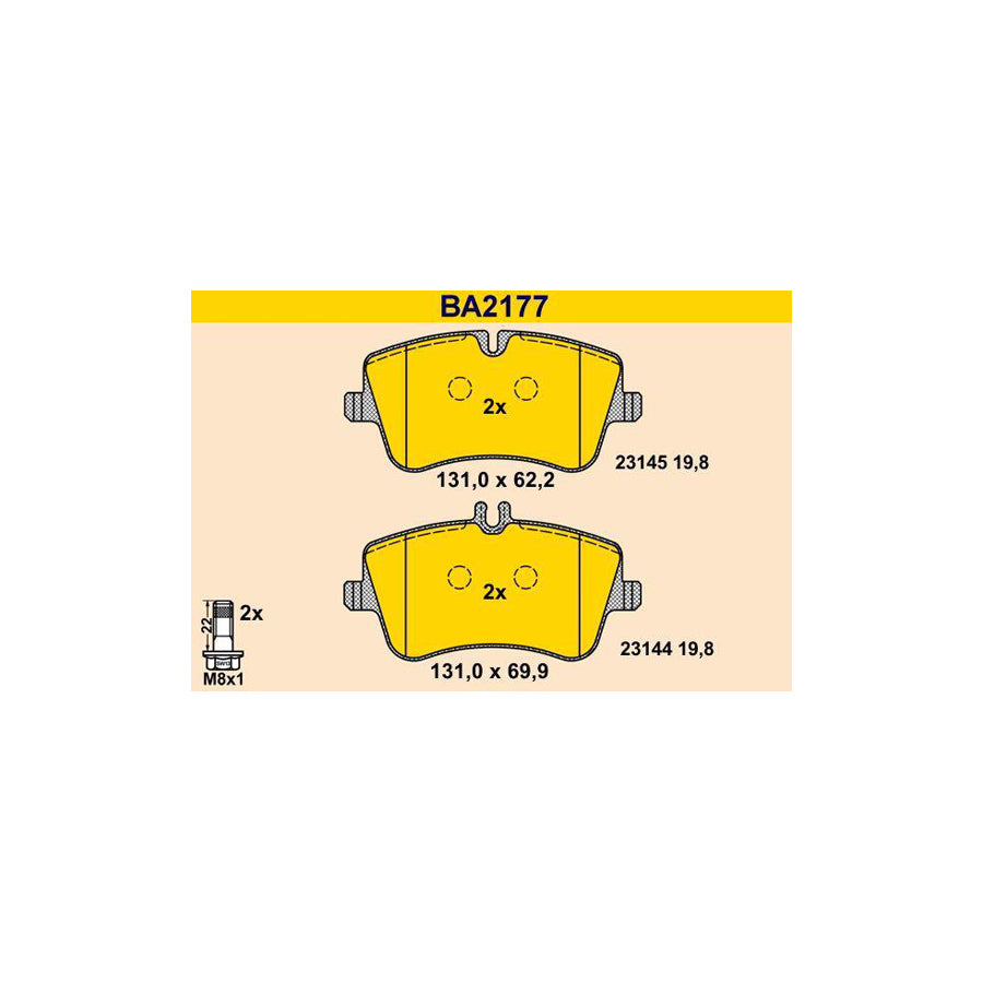 Barum Ba2177 Brake Pad Set