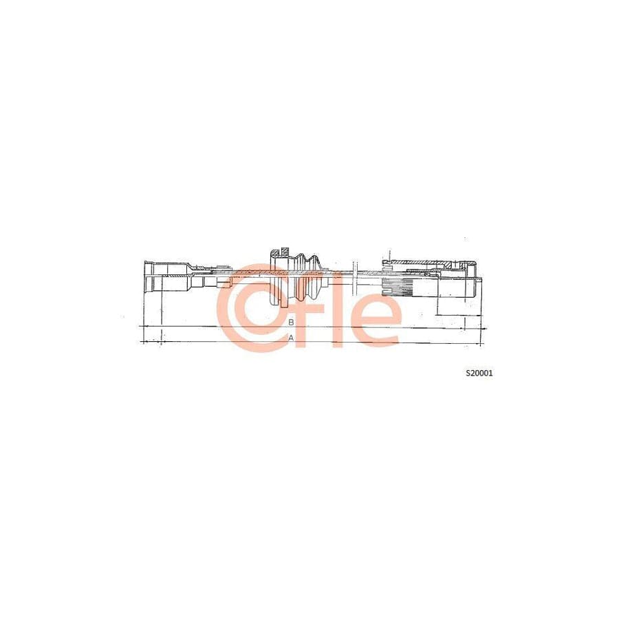 Cofle S20001 Speedometer Cable for Opel Corsa