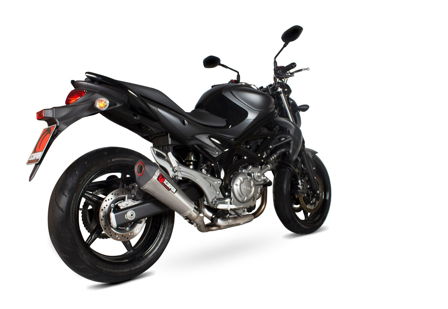 Scorpion RSI105SYSSEO Suzuki Gladius 650 Serket Taper Full System - Brushed Stainless Steel Sleeve | ML Performance UK UK