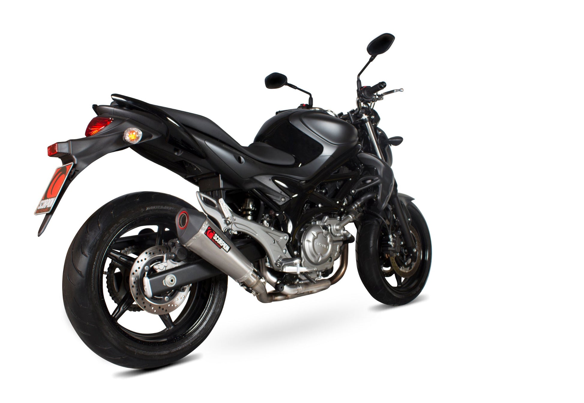 Scorpion RSI105SYSSEO Suzuki Gladius 650 Serket Taper Full System - Brushed Stainless Steel Sleeve | ML Performance UK UK