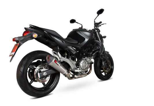 Scorpion RSI105SYSSEO Suzuki Gladius 650 Serket Taper Full System - Brushed Stainless Steel Sleeve | ML Performance UK UK