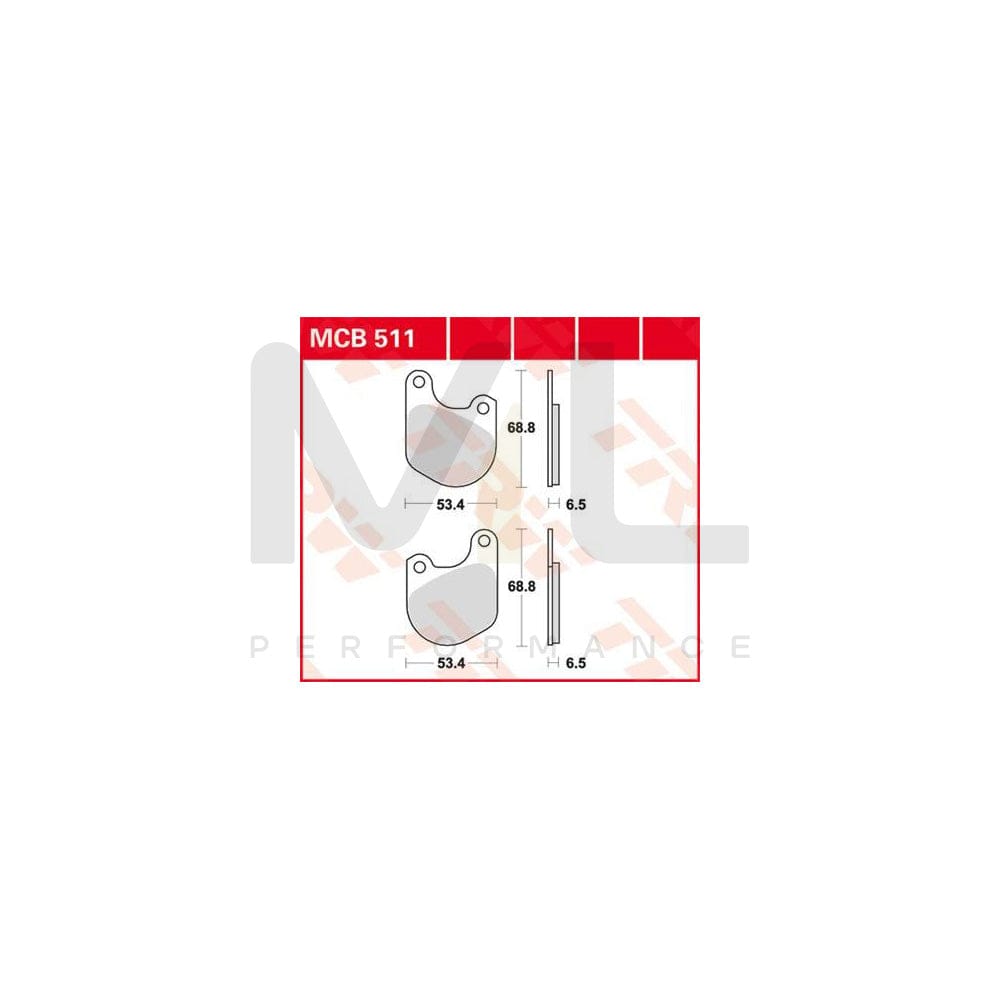 TRW Organic Allround Mcb511 Brake Pad Set