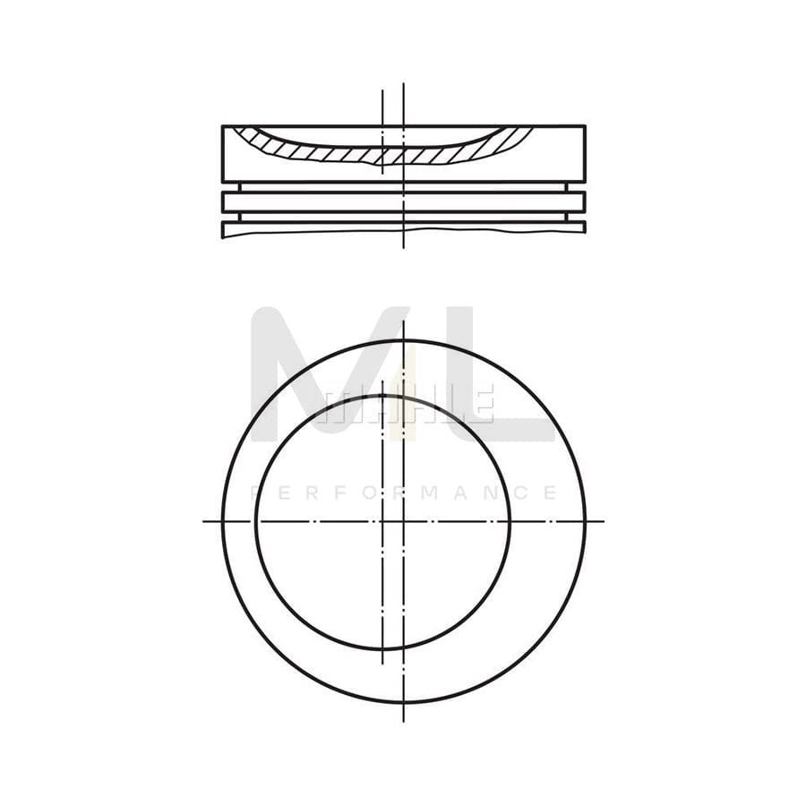 MAHLE ORIGINAL 030 52 01 Piston 67,6 mm | ML Performance Car Parts