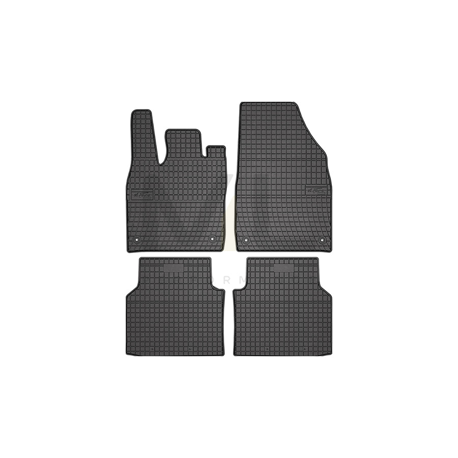 FROGUM Tailored, Basic 411760 Floor mat set for VW ID.4 (E21) Elastomer, Front and Rear, Quantity: 4, Black, (LHD)