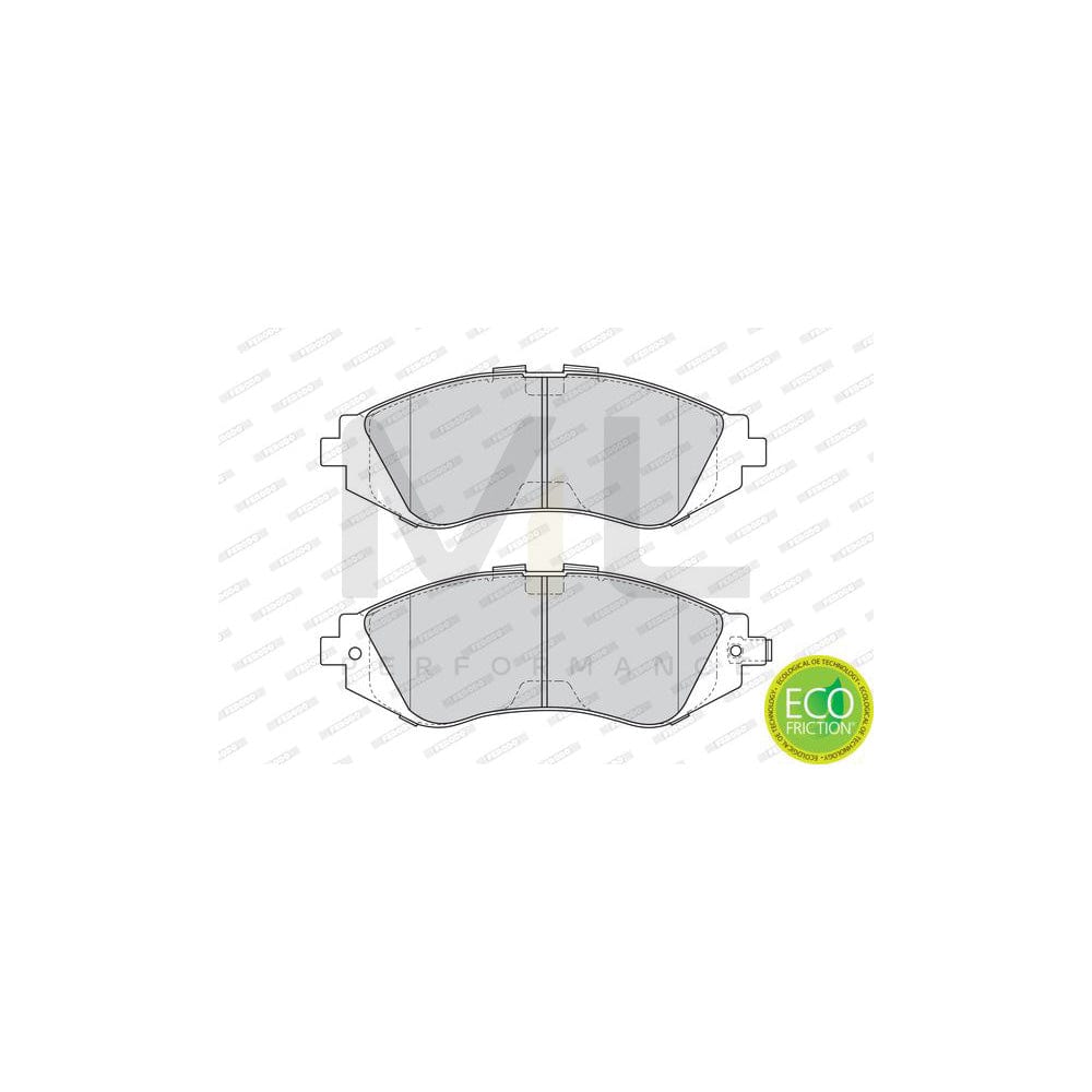 Ferodo Premier Eco Friction FDB1116 Brake Pad Set With Acoustic Wear Warning, Without Accessories
