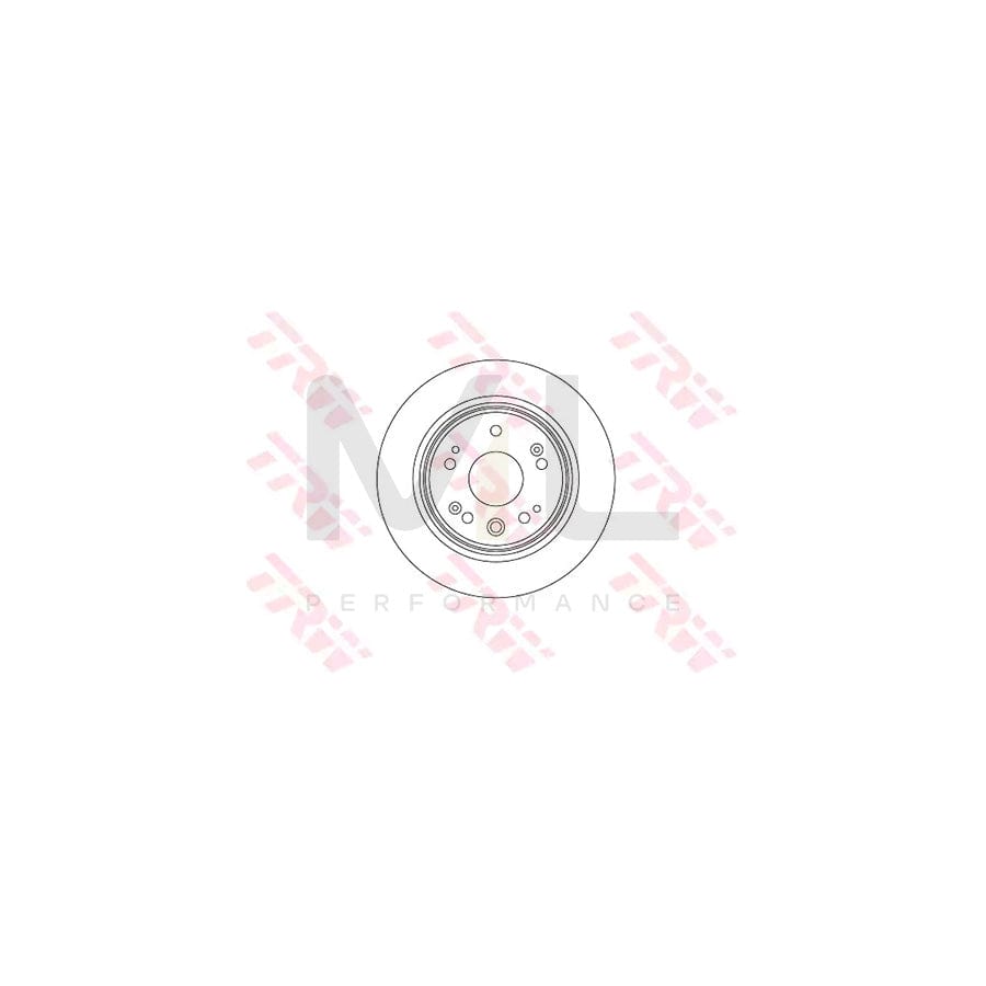 TRW DF8083 Brake Disc Solid, Painted  - 1 piece