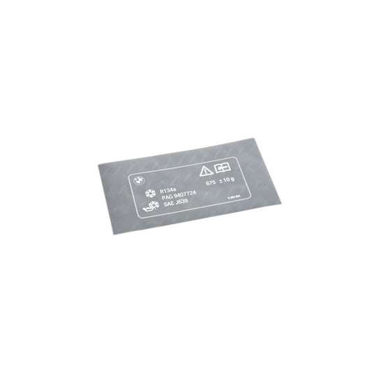 Genuine BMW 71239384993 F16 F15 Label, Coolant 675+/-10G (Inc. X6 30dX)