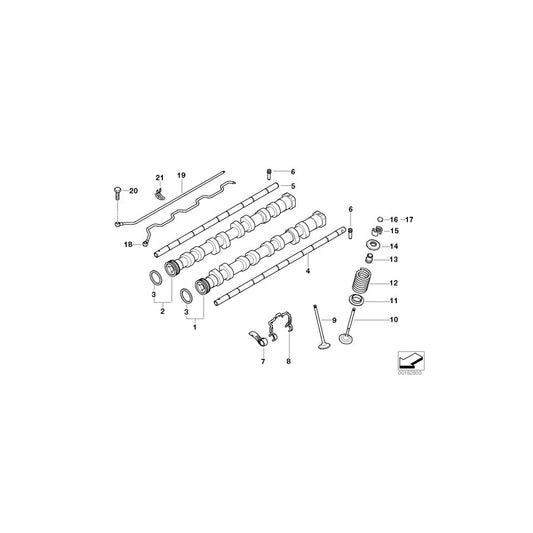 Genuine BMW 11347541342 E90 Upper Spring Plate (Inc. 320si)