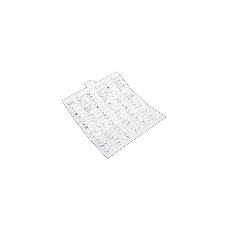 Genuine BMW 71239232904 E90 E89 E87 Map, Fuse Grouping (Inc. 120d)