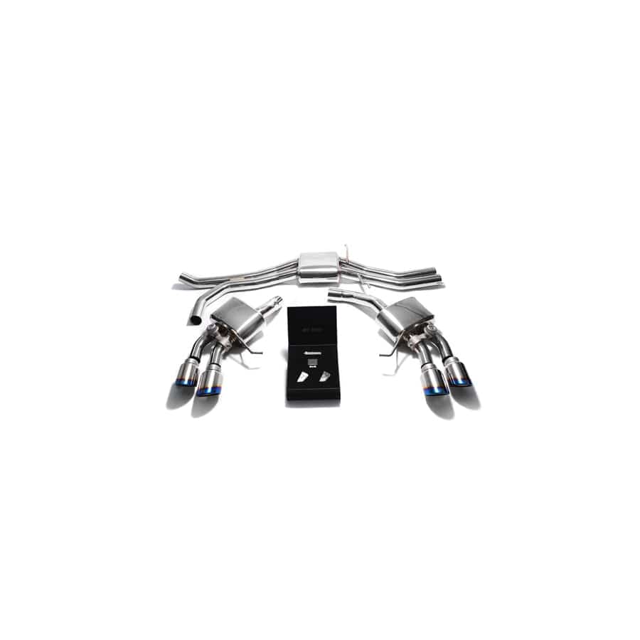 Armytrix PM36T-QS30B Valvetronic Exhaust System Porsche Macan S | GTS | Turbo 2015-2020 with Quad Blue Coated 4"