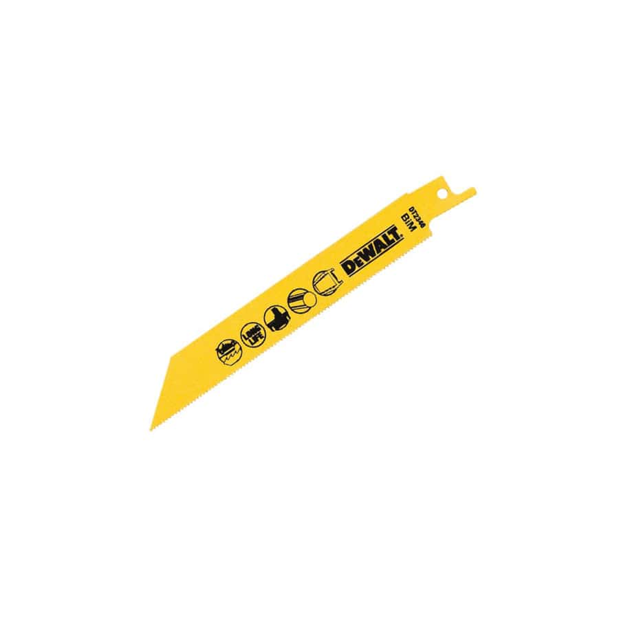 DEWALT DEWDT2346QZ Bi-Metal Reciprocating Blade for Metal Cordless 152mm x 18 TPI (Pack 5)