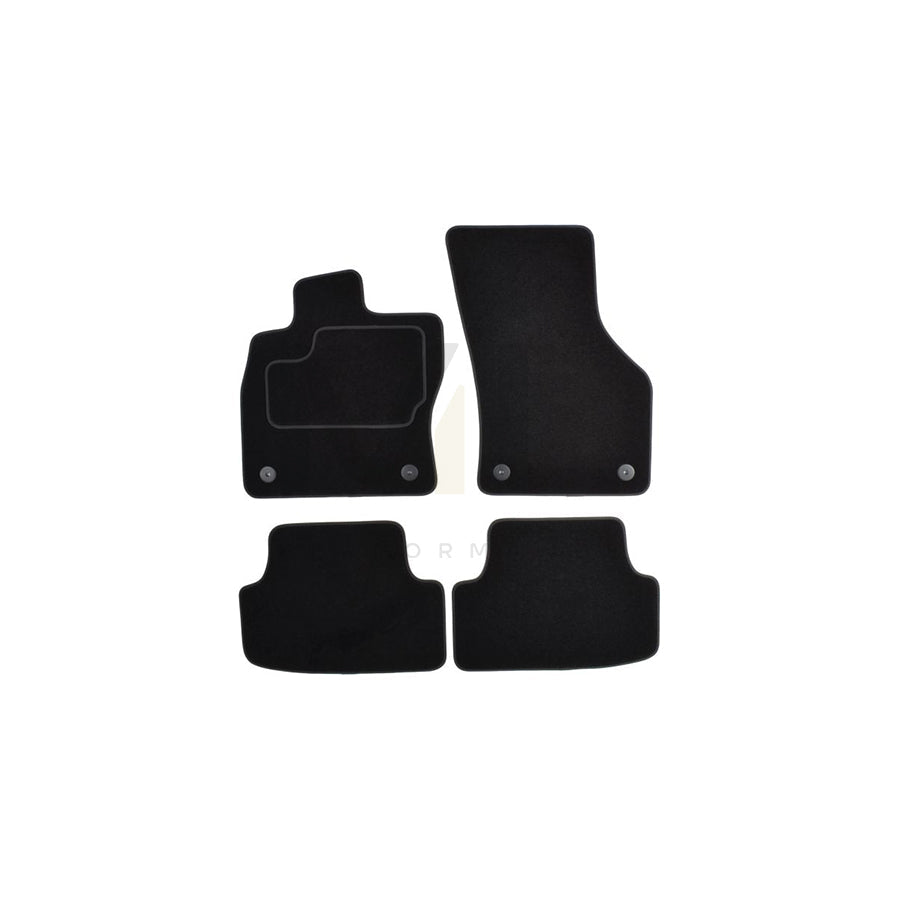 MAMMOOTH A041 AUD85 PRM 01 Floor mat set for AUDI A3 Hatchback (8V1, 8VK) Textile, Front and Rear, Quantity: 4, Black