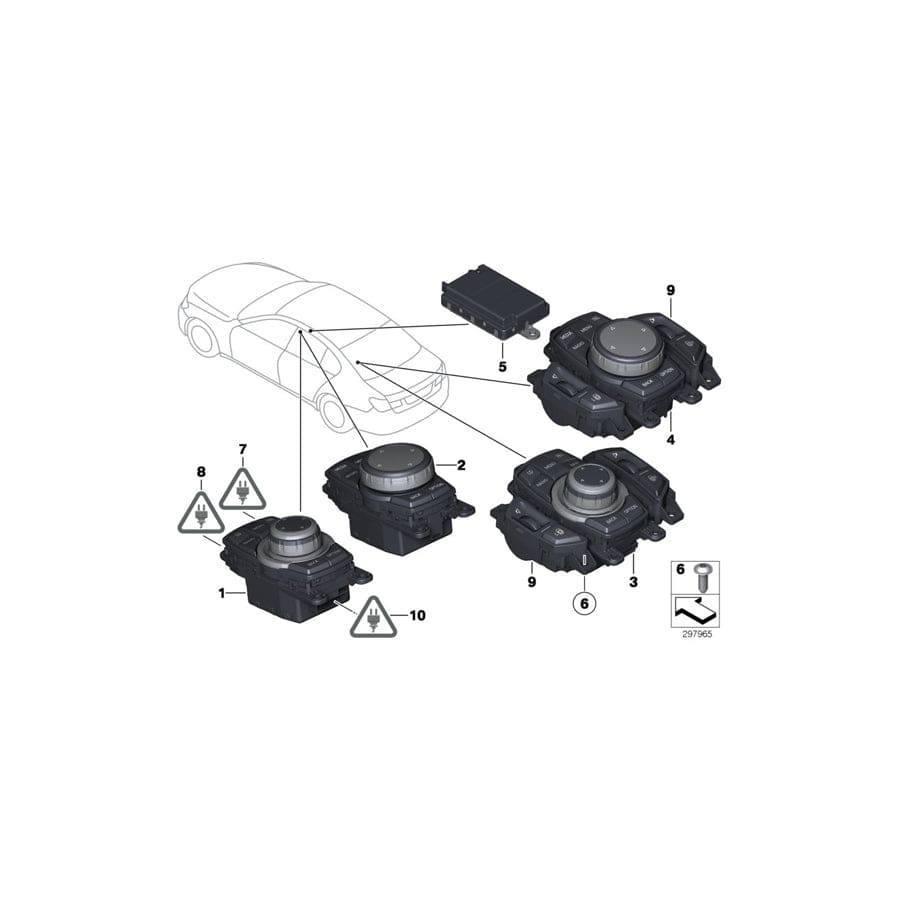 Genuine BMW 61136931922 F01 F03 F07 Socket Housing 10 POL./B (Inc. 550iX 4.0, 535i & Hybrid 7L)