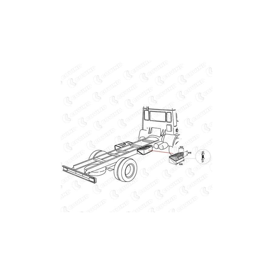 Covind 075/619 Cover, Battery Box