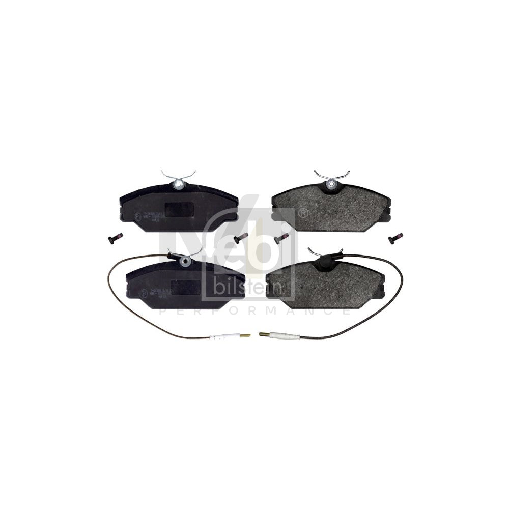 Febi Bilstein 16381 Brake Pad Set Front Axle, Incl. Wear Warning Contact, With Bolts/Screws | ML Performance Car Parts