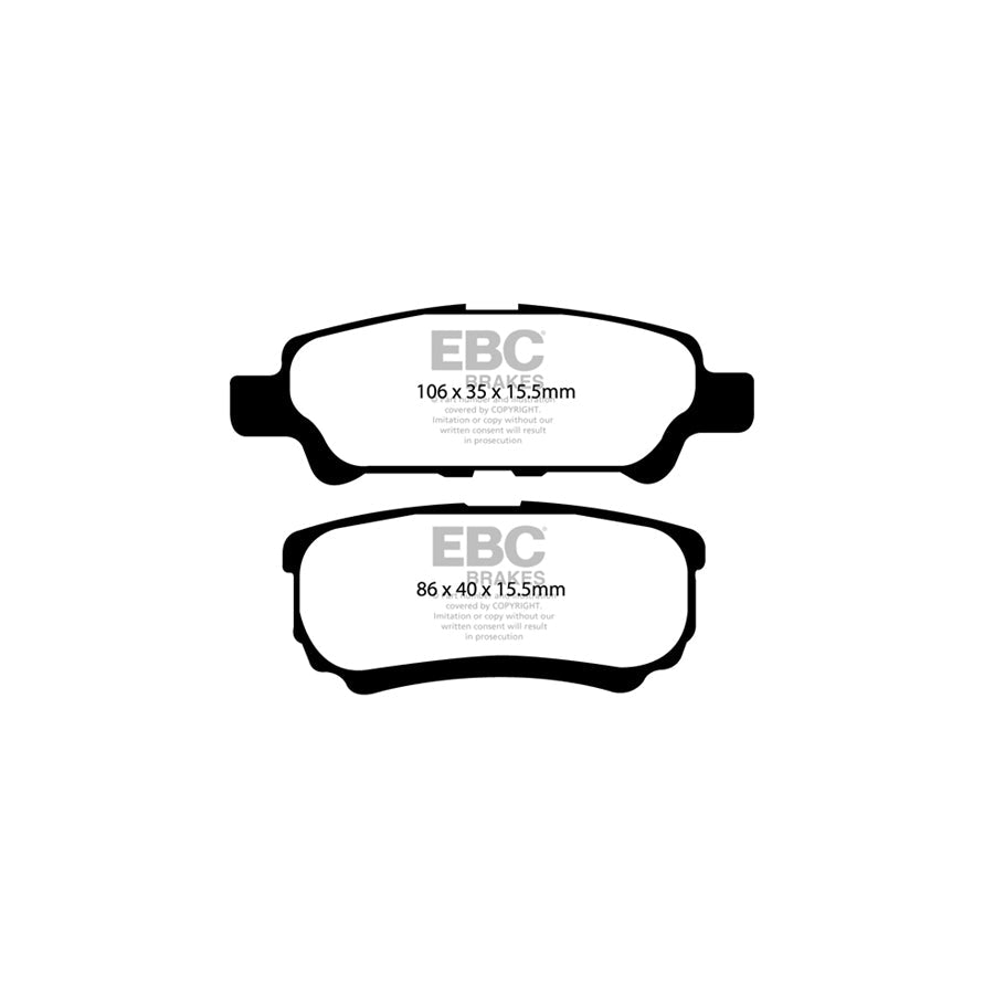 EBC PD40K1327 Mitsubishi Lancer Ultimax Pad & Plain Disc Kit 3 | ML Performance UK Car Parts