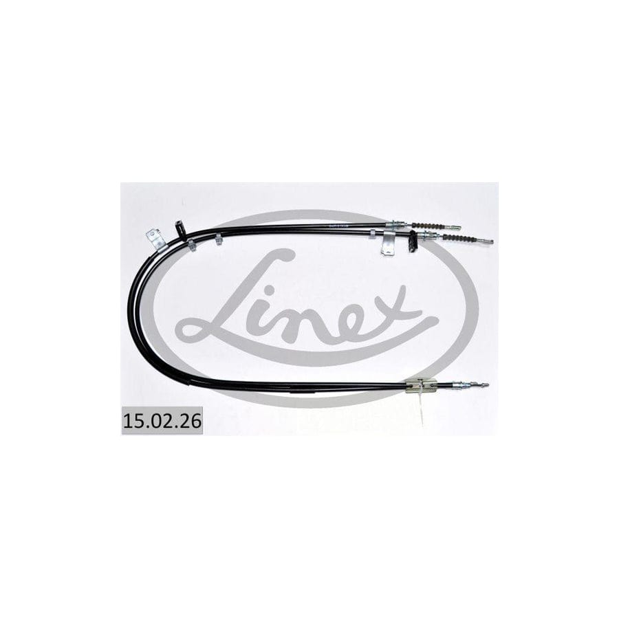Linex 15.02.26 Cable, Service Brake for Ford Fiesta Mk6 Van