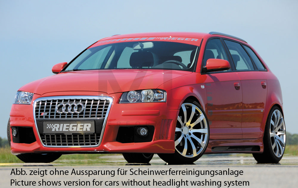 Rieger 00056744 Audi 8P A3 Front Bumper - R-Frame 2 | ML Performance UK Car Parts