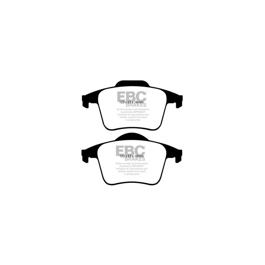 EBC PDKR939 Volvo XC90 Ultimax Rear Brake Pad & Plain Disc Kit - ATE Caliper 2 | ML Performance UK Car Parts