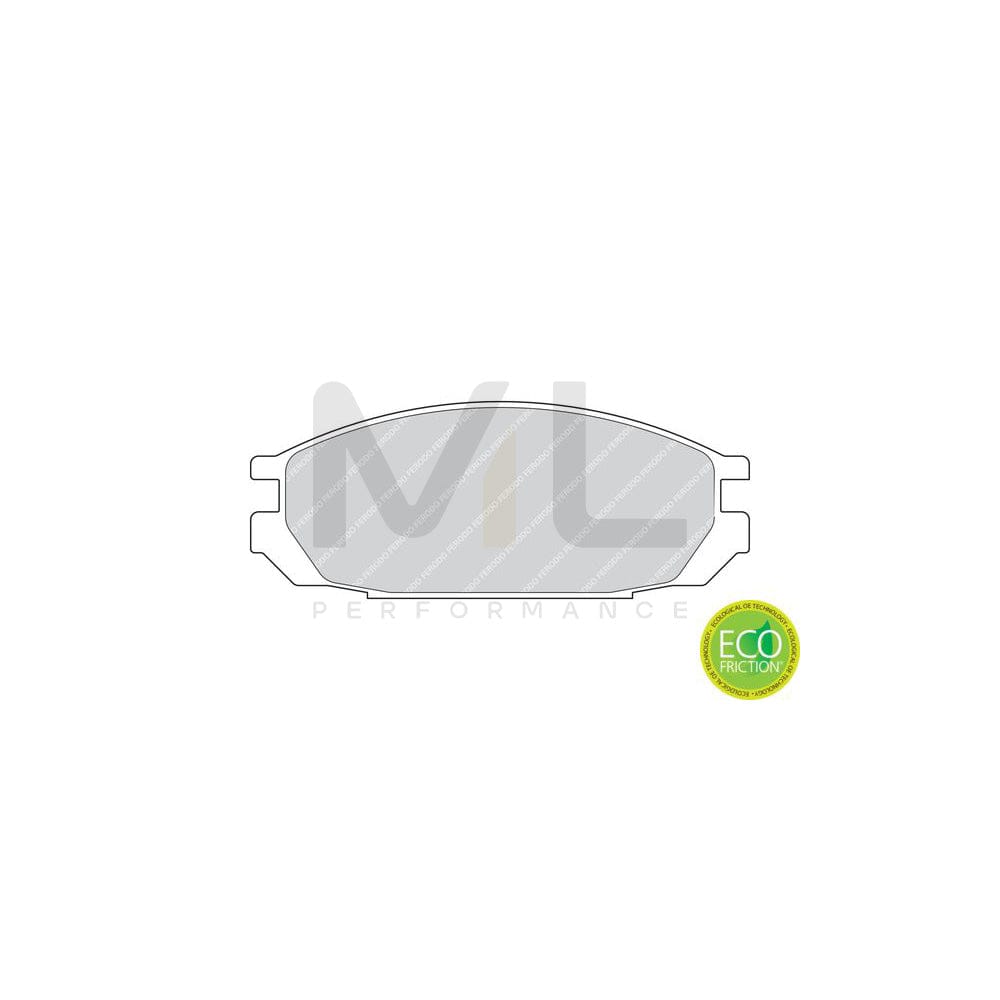 Ferodo Premier Eco Friction FDB937 Brake Pad Set for Nissan Patrol Not Prepared for Wear Indicator, Without Accessories