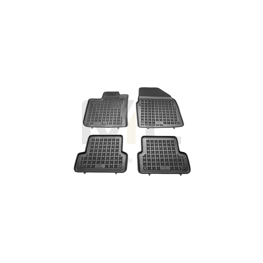 REZAW PLAST Tailored 201808 Floor mat set for NISSAN Qashqai / Qashqai+2 I (J10, NJ10) Elastomer, Front and Rear, Quantity: 4, Black