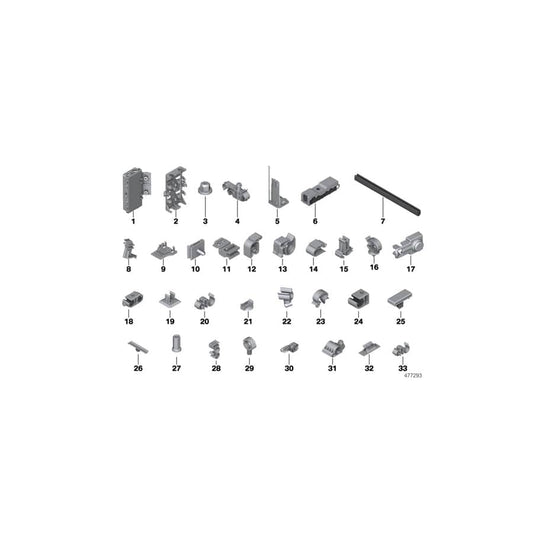 Genuine BMW 61136919415 F34 E84 Plug-In Connection Bracket (Inc. M140i, 320iX & 420i)